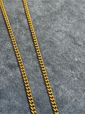 Gold PLATED Cuban Chain Necklace for Men